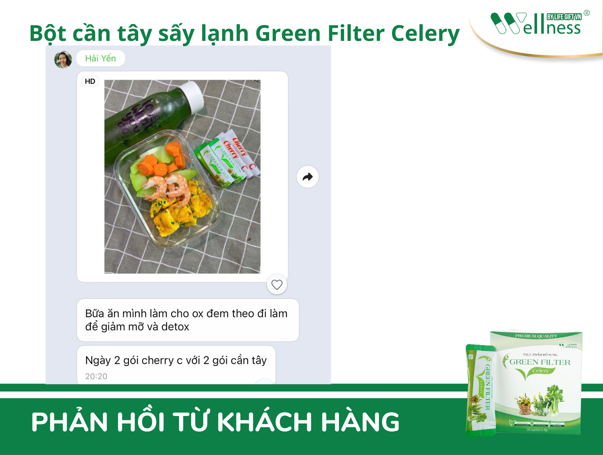 Thanh lọc cơ thể cùng Green Filter Celery - Wellness by Life Gift VN